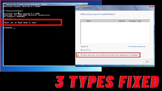 No drivers were foundClick load driver to provide a mass storage driver for installation [upl. by Pan]