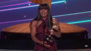 Angela Bassett wins her first Emmy for Outstanding Narrator in quotQUEENSquot 2024 [upl. by Wandy280]