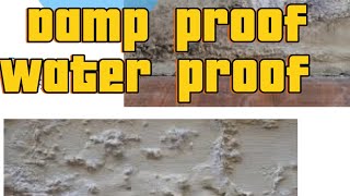 How to water proof  damp proof work  what is damp proof [upl. by Mcnally389]