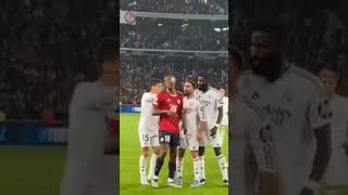 RUDIGER BEING HUMILIATED😥💔 football edit realmadrid rudiger laliga championsleague shorts [upl. by Reffinej]