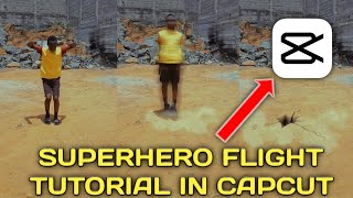 HOW TO do SUPERHERO TAKE OFF or Flight VFX in capcut Tutorial [upl. by Ennazzus]