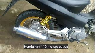 Honda XRM 110125 motard set up  30 X 14 rim [upl. by Ursa]