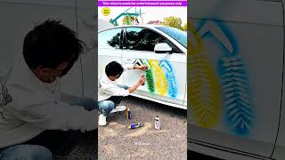 Magical car spray painting 😍 Viral Gadgets Smart Appliances Home Inventions MTS Gyan [upl. by Naillik846]