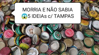 DIY DO LIXO AO LUXO COM TAMPAS DE GARRAFAS 5 ARTESANATOS FAÇA E VENDA 🤑 DECORE ORGANIZE RECICLA [upl. by Lyret]