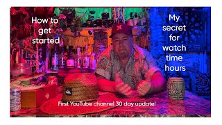 How to get watch time hours for your small or first channel My 30 day update [upl. by Wolfson511]