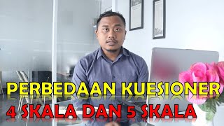 Perbedaan Kuesioner 5 Skala dan 4 Skala  Skala Likert [upl. by Aisenat506]