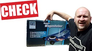 ✅ NTG Hydraulischer Wagenheber Rangierwagenheber 3T TEST [upl. by Lucey]