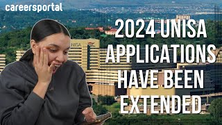 📢 ANNOUNCEMENT 2024 Unisa Applications Have Been Extended 📢  Careers Portal [upl. by Neyud812]