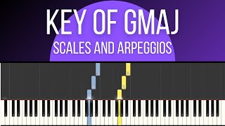 G Major  Scales amp Arpeggios [upl. by Anyel]