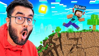 Minecraft But Moving Destroys The World  Hitesh KS [upl. by Neeham482]