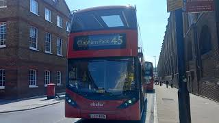 LED Blinds Change On Abellio Londons Route 63 at Kings Cross Bus Stands [upl. by Stanfield896]