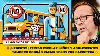 Receso escolar  Niños y adolescentes tampoco podrán viajar solos por carretera ✈️ [upl. by Aihcsrop299]