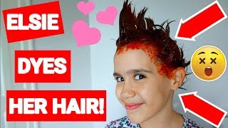 ELSIE DYES HER HAIR😳 19 VLOG [upl. by Ailongam]