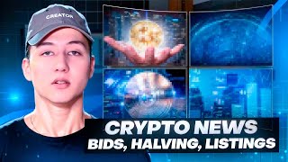 CRYPTO NEWS  September bids halving listings [upl. by Ettelracs]