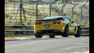 Nurburgring TF  Corvette C6 Z06  733 in heavy traffic Z06 lap times [upl. by Walkling]