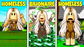 HOMELESS To BILLIONAIRE To HOMELESS Roblox [upl. by Aliek]