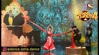 Performance  Esha Mishra amp Sonali  Dropdi Vastra Haran Katha  Mahabharat  Super Dancer 4 Sony TV [upl. by Ahsennod]