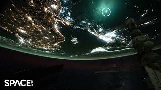 Meteor burns up over Earth in amazing footage from space station [upl. by Airad]