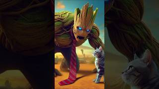 Big Cat Vs Groot  Jelly Ironman Vs Superman Ai Art [upl. by Atterbury548]