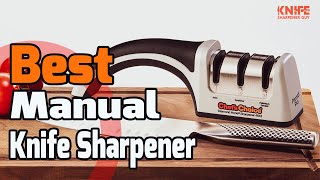 Best Manual Knife Sharpener in 2021 – These Will Give You the Edge [upl. by Aicnorev]