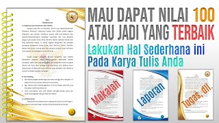 Cara Membuat Makalah Laporan atau Proposal Agar Lebih Cantik dan Menarik [upl. by Thaddus]