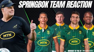 SPRINGBOK TEAM VS ARGENTINA REACTION SHOW  Rugby News Live Stream [upl. by Mendez]