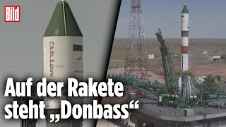 Putins WeltraumPropaganda Rakete der Schande gestartet  UkraineKrieg [upl. by Hcib]