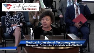 SC Senate  Medical Affairs Subcommittee Testimony of Dr Michelle Hagenbuch [upl. by Pease]