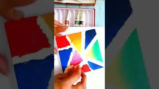 Masking Tape Painting On Canvas Abstract Painting with Masking Tape For Beginners  HOOKED IN LOOPS [upl. by Swec]