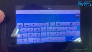 How to use on Screen Keyboard Fingertec Face ID2 Face Time Attendance Cara Typing [upl. by Opiak934]