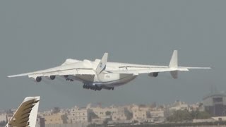 Antonov AN225 Mriya Takeoff from Bahrain [upl. by Yendahc]