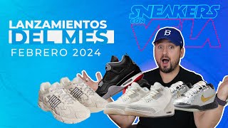 Los MEJORES lanzamientos de SNEAKERS para febrero 2024 [upl. by Kcirddec]