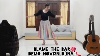 Blame The Bar  Line Dance Elle LynnAUS Beginner [upl. by Hniht]