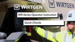 WRSeries Operator Instruction Quick Checks [upl. by Plafker]