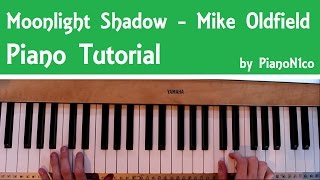 Moonlight Shadow by Mike Oldfield  Piano Tutorial  How To Play  HD [upl. by Wallace]