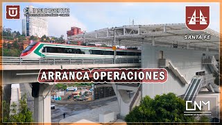 Día histórico para el Tren El Insurgente llegan los primeros trenes a la estación Santa Fe CDMX [upl. by Kaazi]