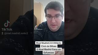 Real Madrid 20 Athletic Club de Bilbao El Real Madrid Gana Sin Esfuerzos [upl. by Mazurek]