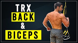 TRX BACK amp BICEPS WORKOUT Follow along workout in 9 minutes [upl. by Caterina]