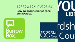 How to use the BorrowBox eLibrary app to borrow eBooks and eAudiobooks from Staffordshire Libraries [upl. by Moreen]