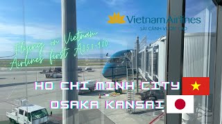 TRIPREPORT  Vietnam Airlines VN320 Economy  Ho Chi Minh City  Osaka Kansai  A350900 [upl. by Ymmik516]