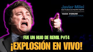 quotMilei ARRASA en el Tech Forum Argentina ¡OVACIONADO por Todosquot [upl. by Darken711]