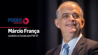 Poder Entrevista Márcio França PSBSP candidato ao Senado [upl. by Saxela]