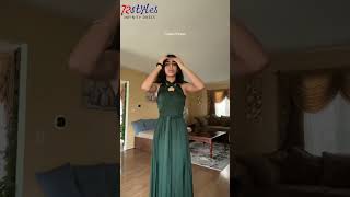 How to wear a convertible infinity dress tutorialsInfinityDresscom bridesmaid [upl. by Amalbergas]