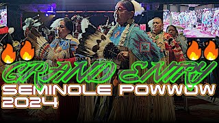 🔥🔥GRAND ENTRY🔥🔥 l Sat Seminole Tribal Fair Powwow 2024 [upl. by Otreblasiul747]