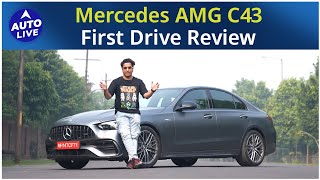 Mercedes AMG C43 First Drive Review  Auto Live [upl. by Gipps]