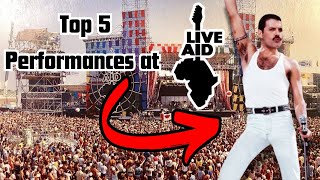 Top 5 Performances at Live Aid 1985 [upl. by Tarkany]