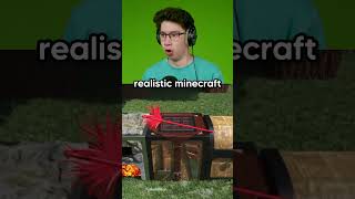 Most Realistic Minecraft Video… reaction short [upl. by Reinwald]