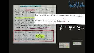 Dalles matte  Geometrisk summa [upl. by Nahgrom191]