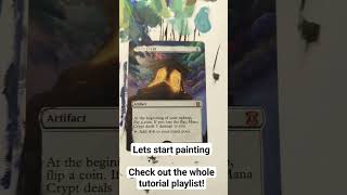 Altered Art MTG Mana Crypt Tutorial  edh cedh magicthegathering [upl. by Coopersmith]