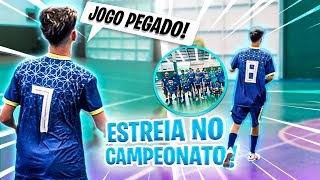 PRIMEIRO JOGO DO CAMPEONATO DE FUTSAL FOI PEGADO [upl. by Olshausen]